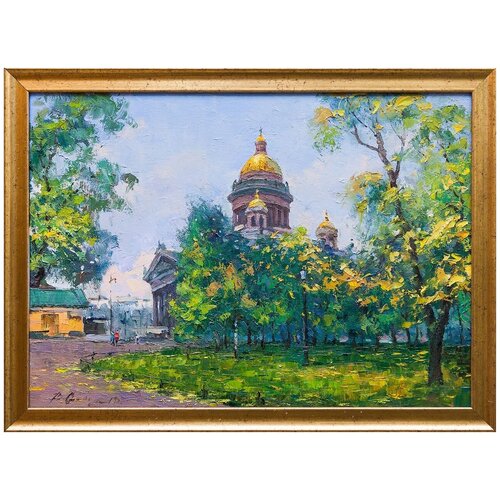 фото Картина маслом "исаакиевский собор. летний день" саидов русская живопись