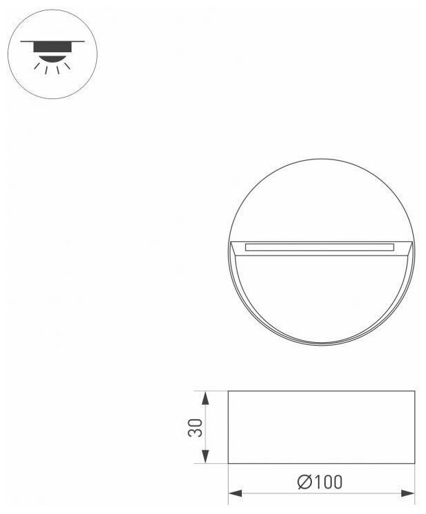 Светильник LGD-TRACE-R100-4W Warm3000 (GR, 55 deg, 230V) (Arlight, IP65 Металл, 3 года)