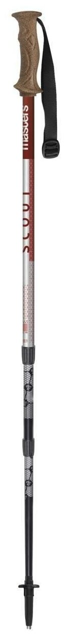 Телескопические палки Masters SCOUT RED, TREKKING серия Alu 5083. 18-16-14. 248 гр/шт. Stee, 01S5019
