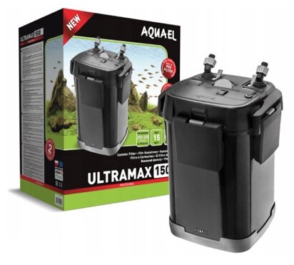 Aquael Фильтр внешний ULTRAMAX-1500 (250-400л, 4кассеты по 1,9л) 1500 л/ч, 15вт - фото №4