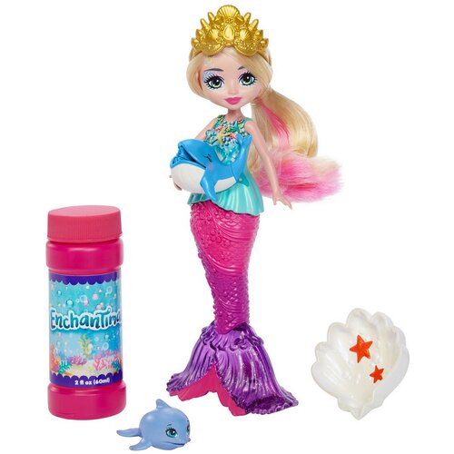 Русалочка с волшебными пузырьками, HFT24 разноцветный кукла mattel enchantimals русалочка с волшебными пузырьками