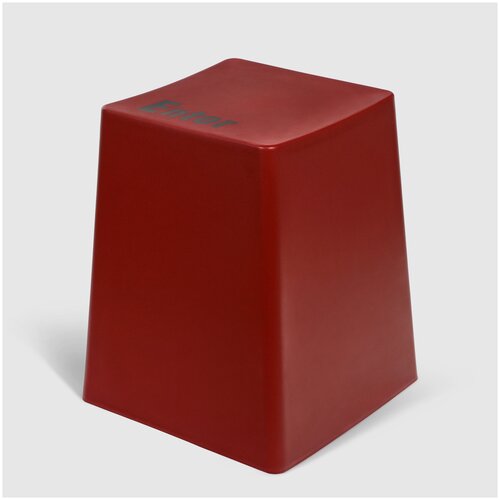 Пуф 39x39x45 см красный, стул пластиковый