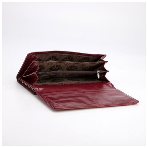фото Кошелёк на магнитах, цвет бордовый noname