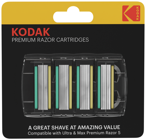 Сменные кассеты для бритья Kodak Premium Razor 5 лезвий 4 штуки, 1шт