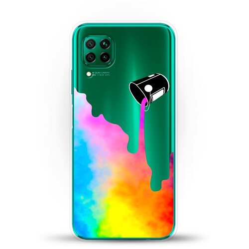 фото Силиконовый чехол краски на huawei p40 lite andy & paul