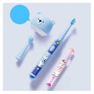 Электрическая зубная щетка Dr.Bei Kids Sonic Electric Toothbrush K5 Blue - фотография № 13