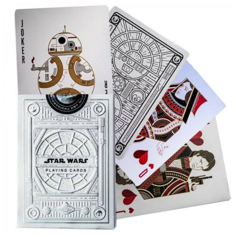 Карты "Theory11 Star Wars Playing Cards - Silver Special Edition - the Light Side"