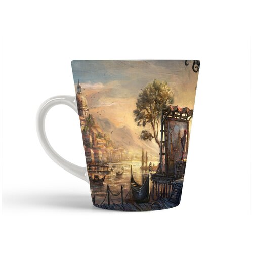 фото Кружка-латте coolpodarok anno 1404 художник рисует дворец