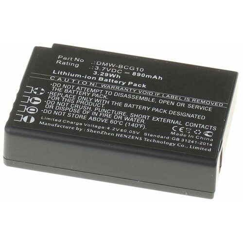 Аккумулятор iBatt iB-U1-F319 890mAh для Leica V-Lux 30, V-Lux 40, V-Lux 20, для Panasonic Lumix DMC-TZ20, Lumix DMC-TZ8, Lumix DMC-TZ10, Lumix DMC-TZ30, Lumix DMC-TZ18, Lumix DMC-TZ7, Lumix DMC-TZ25,