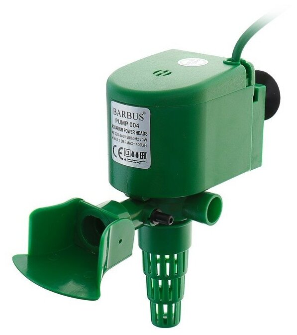 Помпа водяная BARBUS PUMP 004 20watt 1400 л/ч, глубина 1,2м