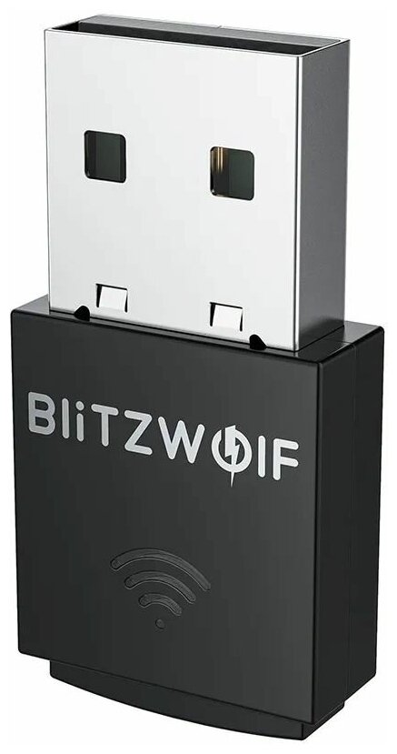 Внешний адаптер Wi-Fi BlitzWolf BW-NET5 Mini 300M USB WiFi Adapter Black