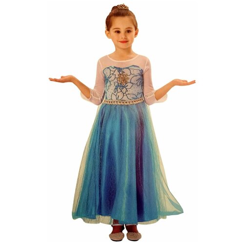 фото Карнавальный костюм детский снежинка lu6059-1 inmymagintri 110-116cm