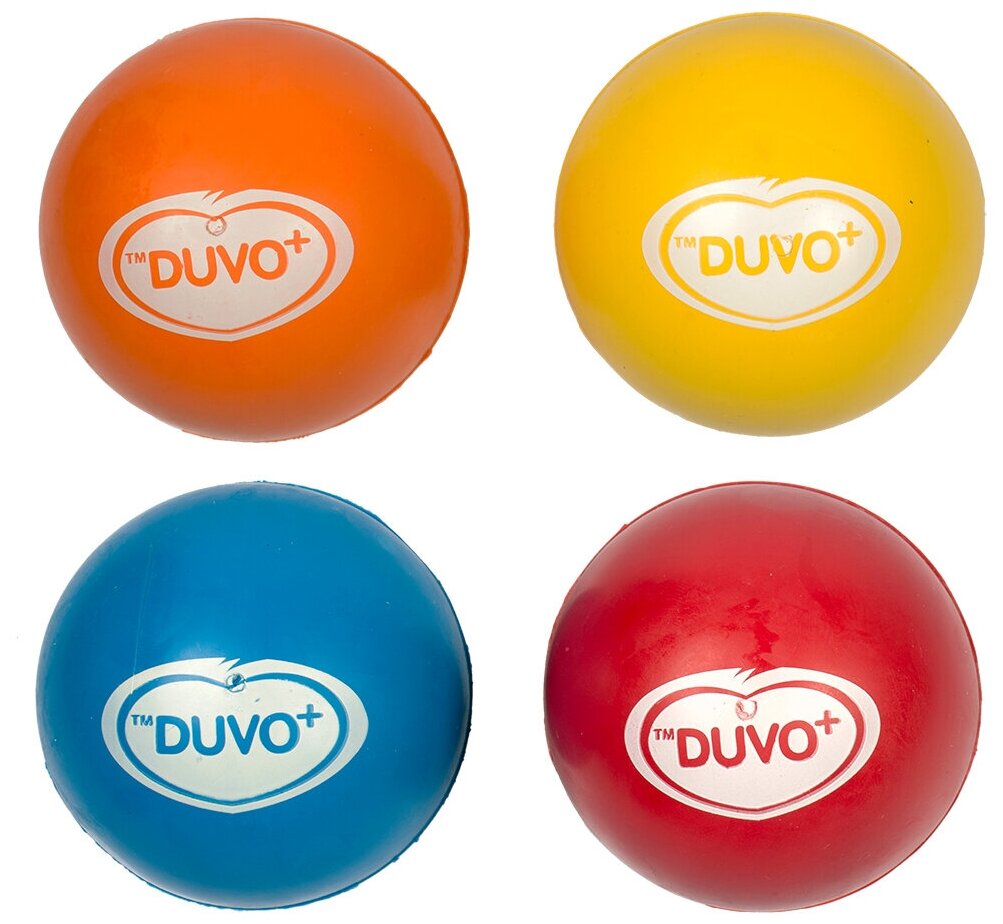 DUVO+ Игрушка для собак "Мяч резиновый", оранжевый, 5.5см (Бельгия)
