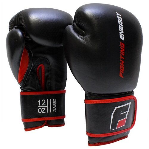 Боксерские перчатки Fighting Energy Classic Black, 16 унций