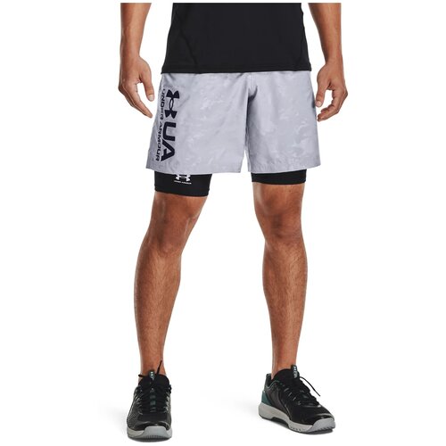 фото Шорты under armour woven emboss shorts серый lg 1361432-011