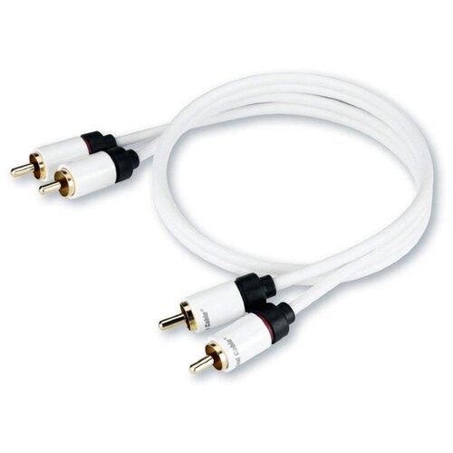 Кабель аудио 2xRCA - 2xRCA Real Cable 2RCA-1 2.0m аудио кабель джек 3 5мм на 2rca 2 метра кабель для телевизора телефона аудиосистем провод aux 2rca