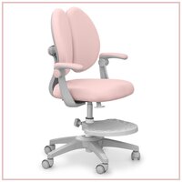 Растущее детское кресло для дома Sprint Duo Pink (арт. Y-412 KP) для обычных и растущих парт + подлокотники + подставка для ног + чехол