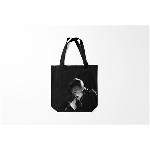 фото Сумка-шоппер / 40х40 см / рок / linkin park burnettie