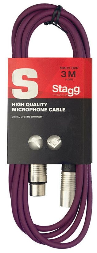 Кабель XLR - XLR Stagg SMC3 CPP 3.0 m