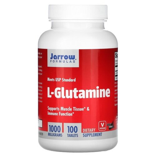 Таблетки Jarrow Formulas L-Glutamine, 180 г, 100 шт.