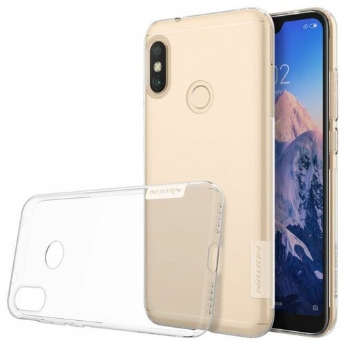 Чехол Nillkin Nature case для Xiaomi Redmi 6 pro (прозрачный, гелевый) накладка nillkin nature tpu xiaomi redmi 6 pro mi a2 lite white