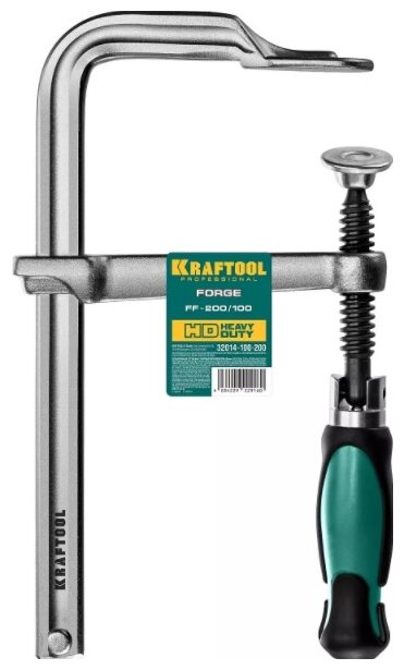 Цельнокованая струбцина F KRAFTOOL Forge FF-200/100 100х200 мм 32014-100-200