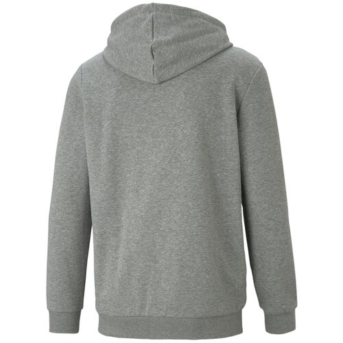 фото Толстовка puma essentials big logo full-zip men's hoodie, размер xxl, серый