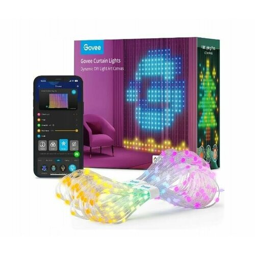 Умная светодиодная штора Govee WiFi RGB Smart LED, 520 светодиодов