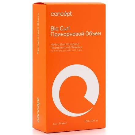 Concept Bio Curl - Концепт Шайн Кёрл Набор для холодной перманентной завивки для всех типов волос Прикорневой объем, 100мл+100 мл -