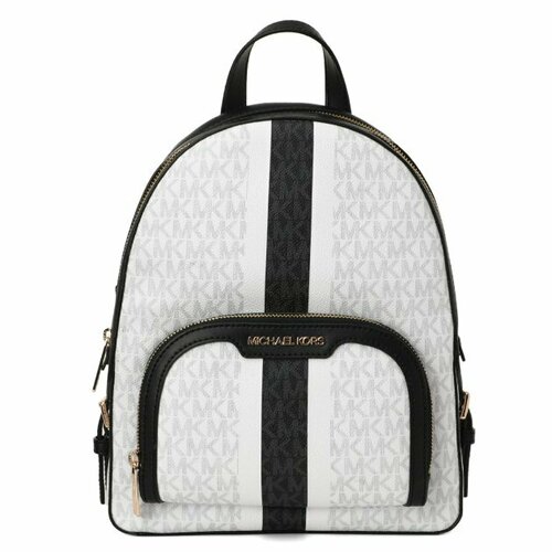 рюкзак michael kors модель jaycee черный в монограмму с двумя отделениями michael kors large womens travel school backpack Рюкзак MICHAEL KORS, белый