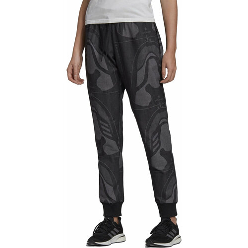 Брюки adidas, размер 2XS, черный брюки lika dress свободный силуэт спортивный стиль трикотажные карманы манжеты размер 50 серый