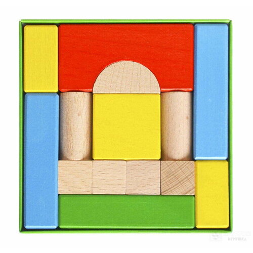 Конструктор деревянный 20 деталей СЦ1120 цветной 600₽