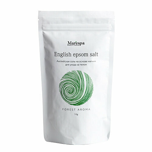 Marespa, Соль для ванн эпсом Forest Aroma, с эфирными маслами пихты, сосны, кедра