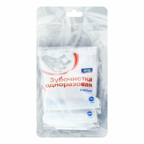Зубочистки Aro с нитью 28 шт 3 упаковки 537₽