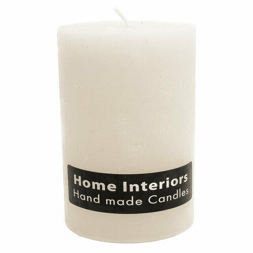 Свеча-столбик home interiors рустик 6х11см 25чг белая без аромата 768₽