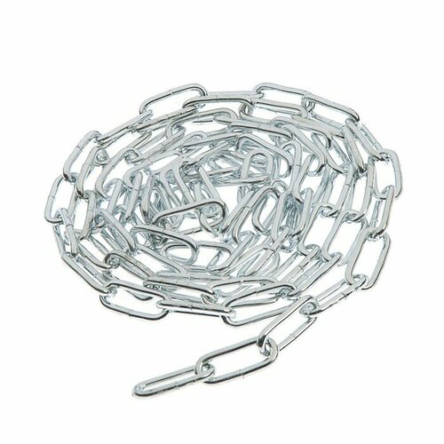 Цепь длиннозвенная тундра krep DIN763 диаметр 5 мм сварная оцинкованная 3 м 708₽