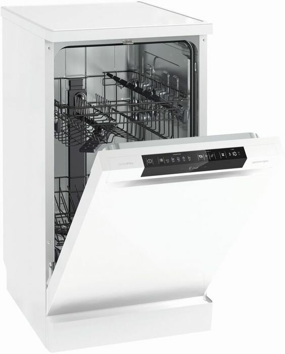 Посудомоечная машина Gorenje GS531E10W, узкая, 44,8 см, 9 комплектов, белый — фото 1