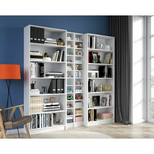 Стеллаж для книг Билли 19 200х202х28 белый 37395₽