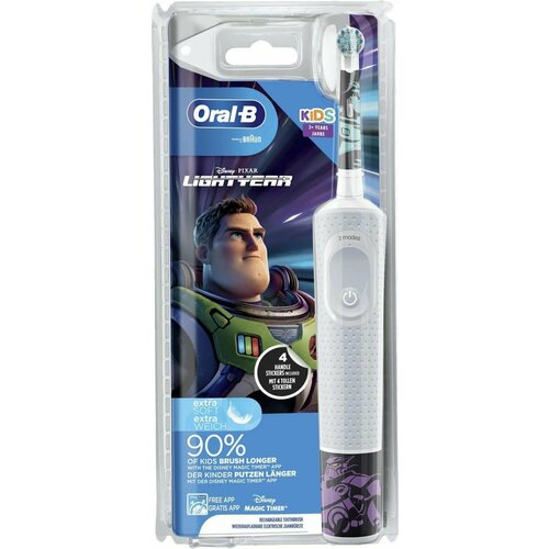 Электрическая зубная щетка ORAL-B D100413 KIDS LIGHTYEAR синий 407000₽