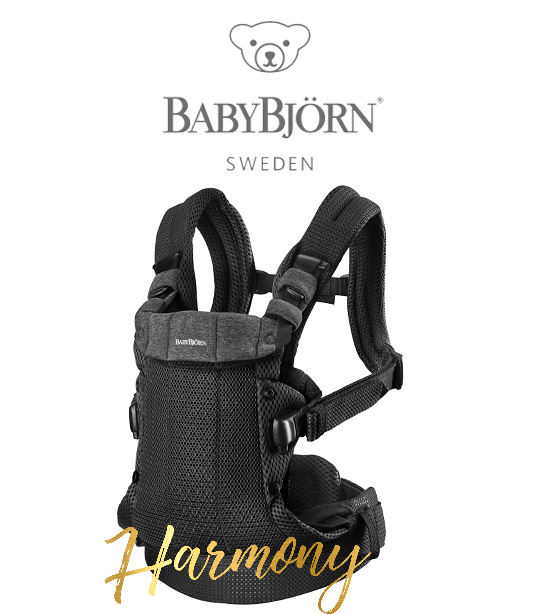 Рюкзак - кенгуру BabyBjorn Harmony Mesh Black