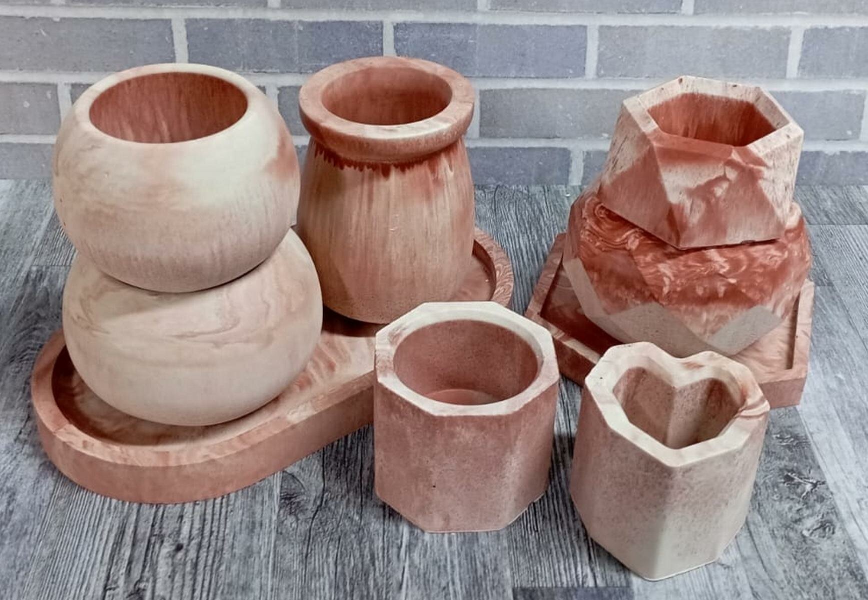 Набор подсвечников ArtHouse3D  гипс  для чайных и декоративных свечей  9шт