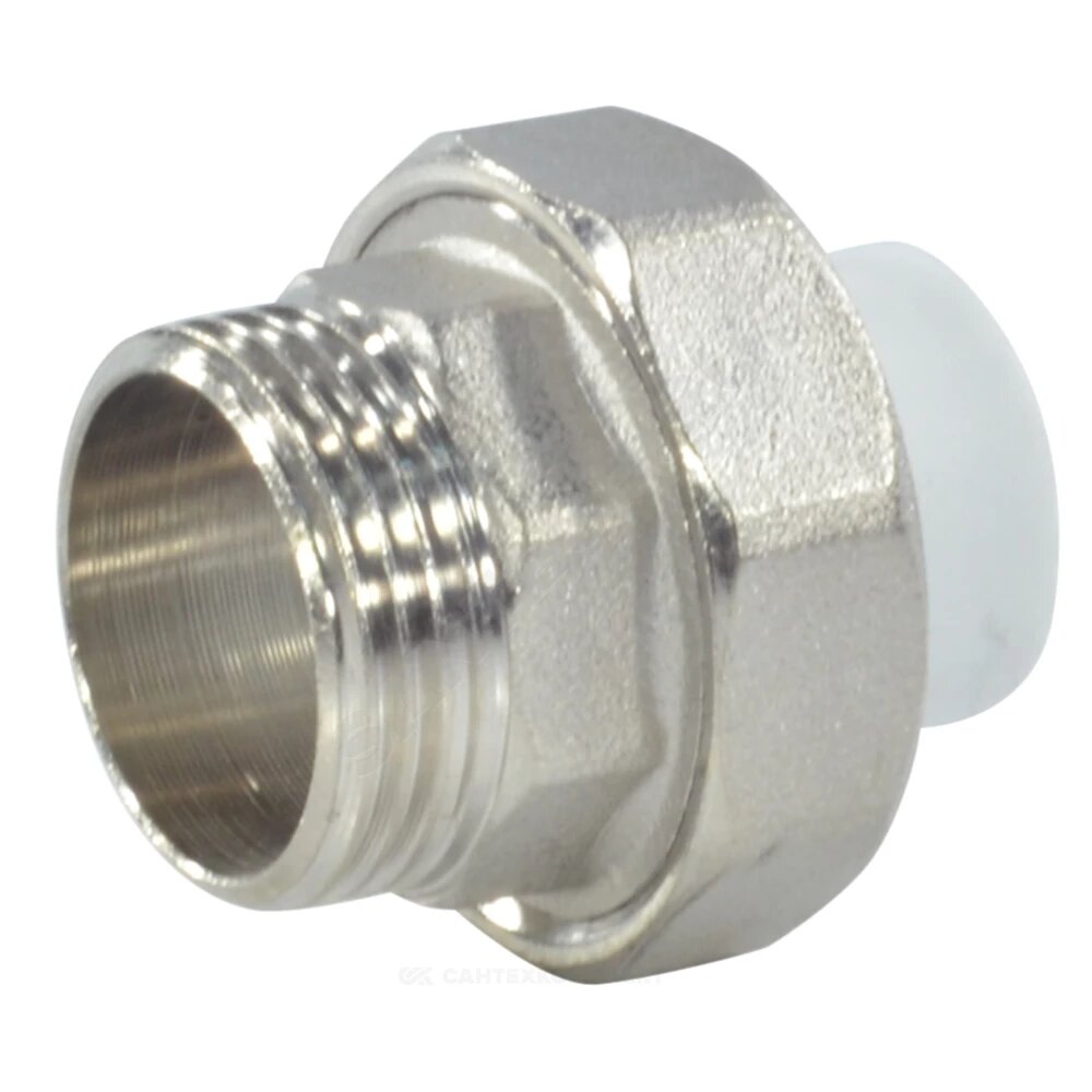 Муфта PP-R комбинированная разъемная белая ДН 50Х1 1/2" НР VALFEX 10156040