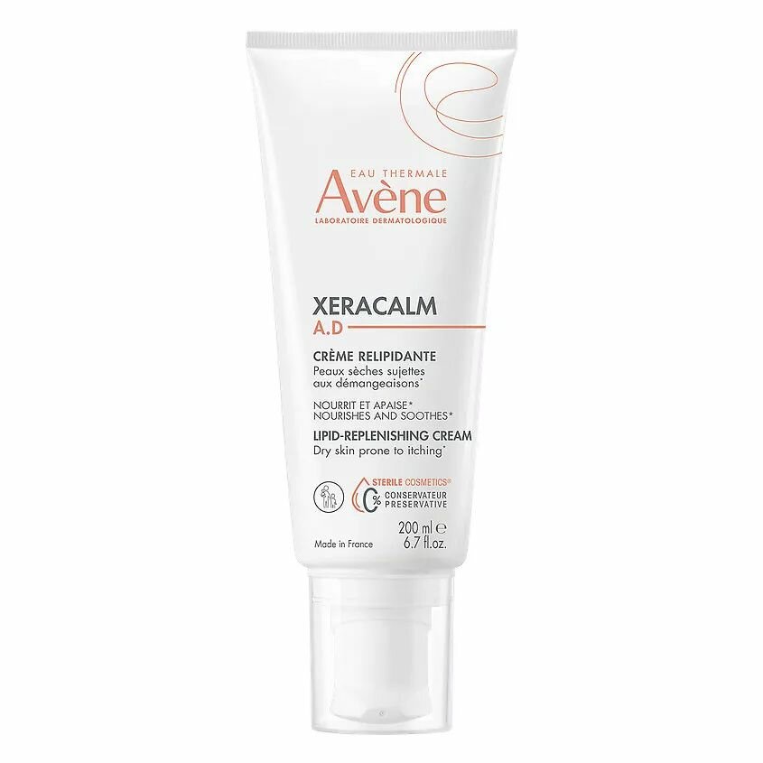 EAU THERMALE AVENE Липидо-восполняющий крем для сухой кожи Xeracalm A.D. Lipid-Replenishing Cream (200 мл)