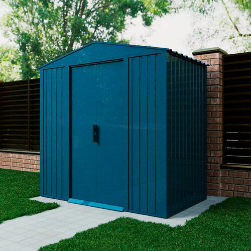 Изображение товара Хозблок для дачи сборно-разборный из металла, 2 х 1,2 х 2 м, графитовый