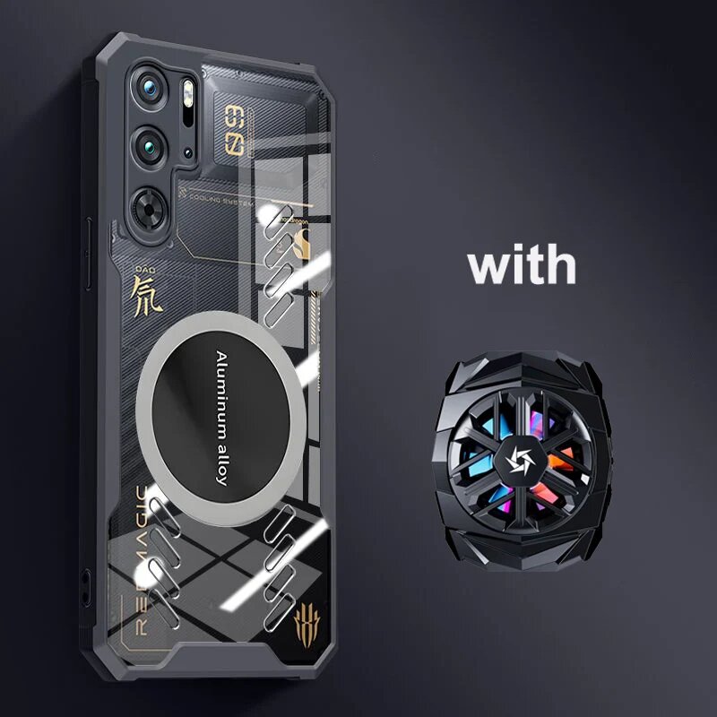 Чехол Red Magic 9 Pro + кулер, Black and Cooler