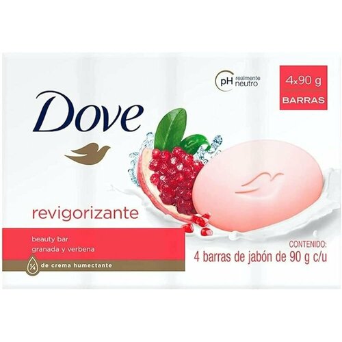 Крем-мыло Dove Revigorizante с гранатом и вербеной 4шт по 90г 750₽