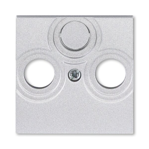 Накладка ABB Levit для розеток TV-R / TV-R-SAT серебро 2CHH080300A4070