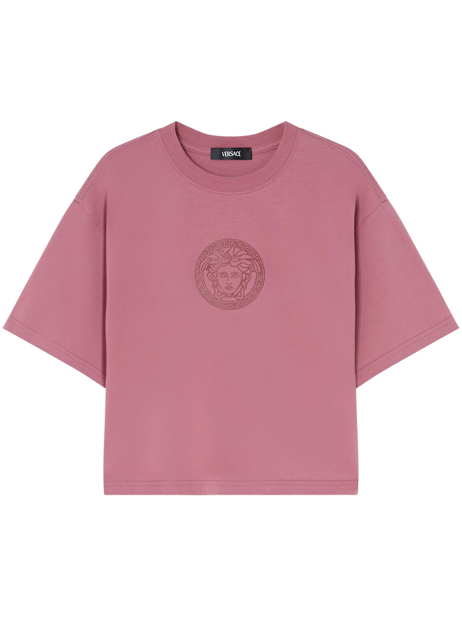 Футболка Versace Medusa, размер 46 IT, рoзовый
