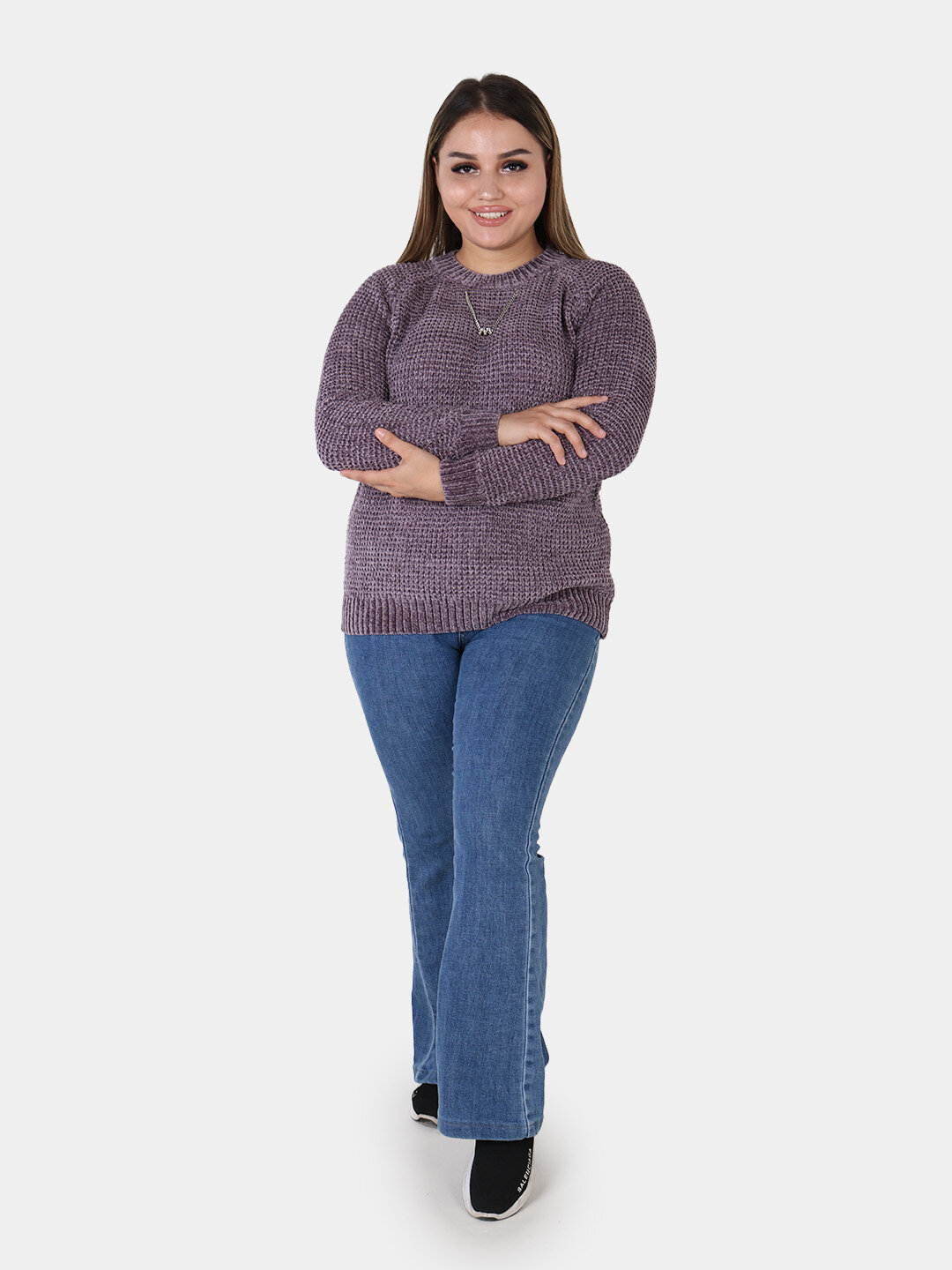 Джемпер , размер One Size, пурпурный — фото 1