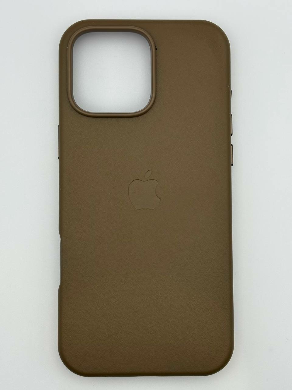 Чехол-накладка кожаный Leather Case с MagSafe на iPhone 16 Pro Max -Taupe